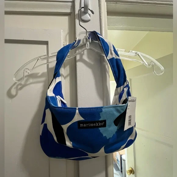 Marimekko blue poppies shoulder bag NWT - Picture 10 of 16
